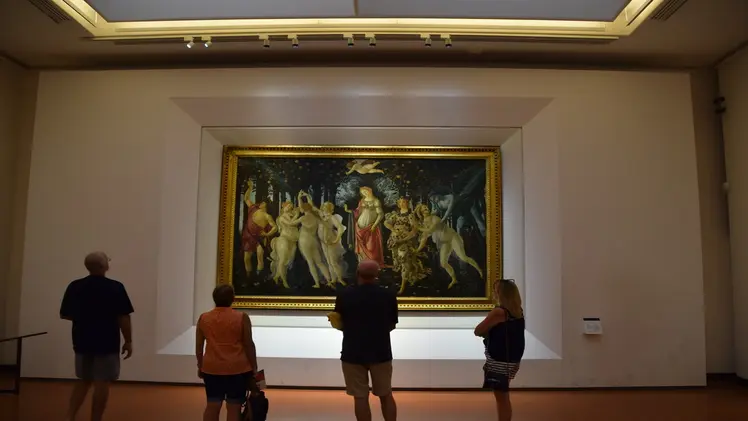 Artworks at the Uffizi Gallery