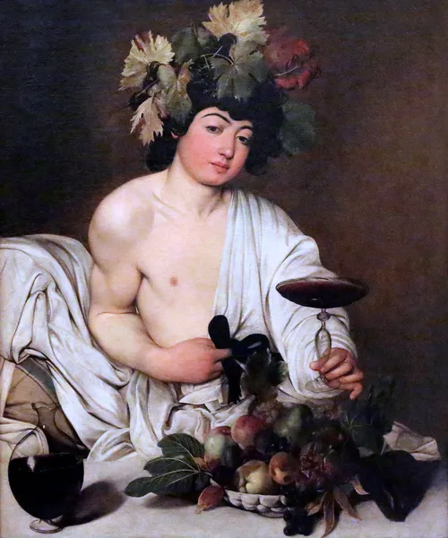 Uffizi Gallery Famous Paintings Bacchus by Caravaggio