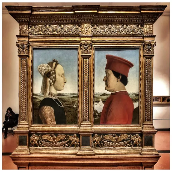 Portraits of the Duke and Duchess of Urbino – Piero della Francesca